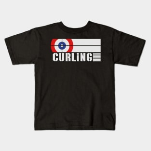 Curling winter sport curling with text Kids T-Shirt